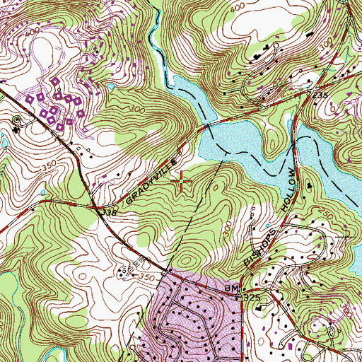 Topographic Map of Geist Point, PA