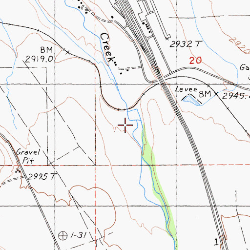 Topographic Map of Soda Spring, CA