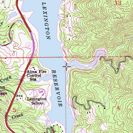 Topographic Map of Soda Spring Canyon, CA