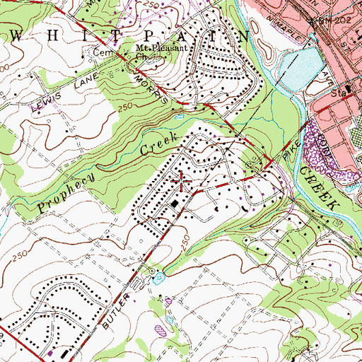 Topographic Map of Greystone Manor, PA