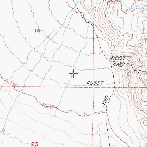 Topographic Map of Soldier Canyon, CA