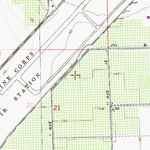 Topographic Map of B 8.55 Lateral, AZ