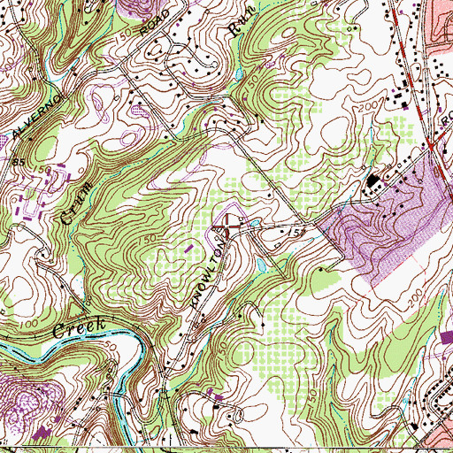 Topographic Map of Linvilla, PA