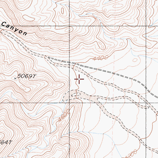 Topographic Map of Soldier Pass Canyon, CA