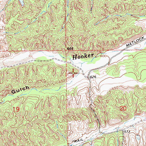 Topographic Map of Solomon Gulch, CA