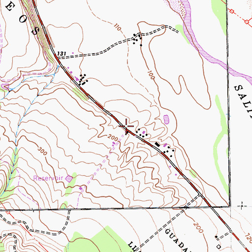 Topographic Map of Somavia School, CA