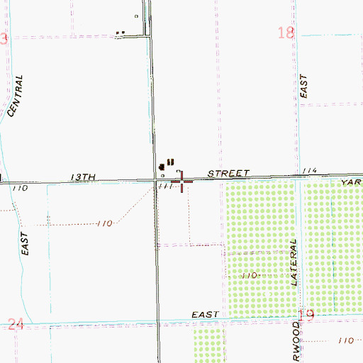 Topographic Map of Baker Lateral, AZ