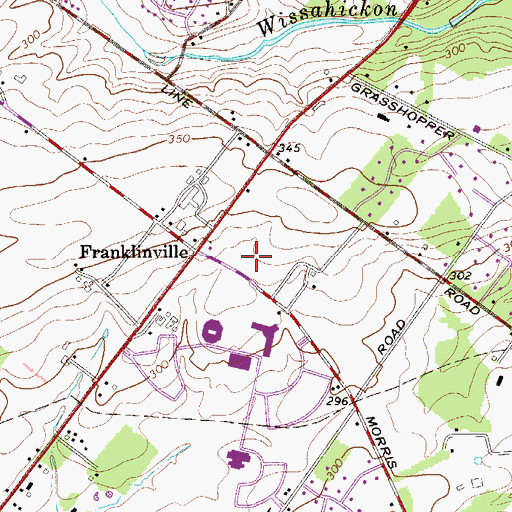 Topographic Map of Normandy Farms Estates, PA