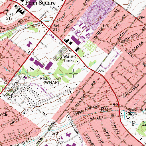 Topographic Map of Norriton East, PA
