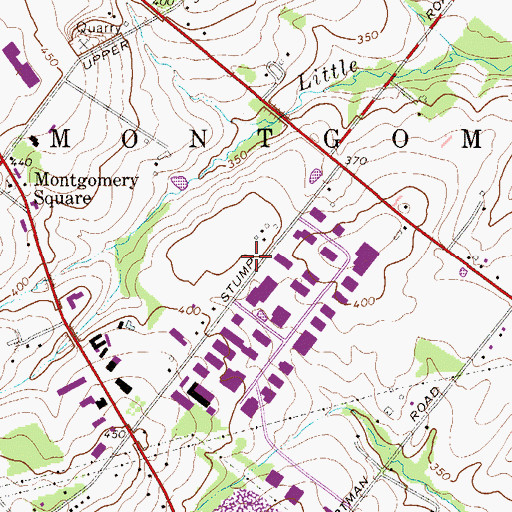 Topographic Map of North Penn Area Chamber of Commerce, PA