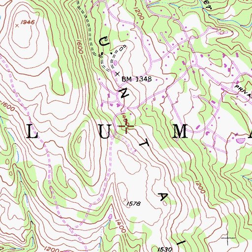 Topographic Map of Sonoma Mountains, CA