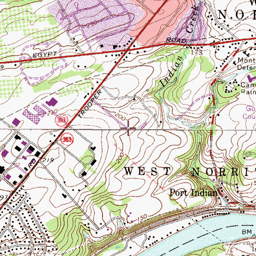 Topographic Map of Mews at Valley Forge, PA