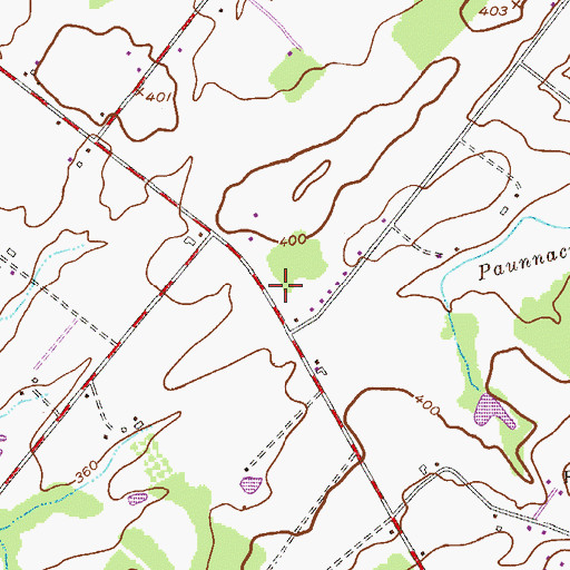 Topographic Map of Midway Volunteer Fire Company Station 15, PA