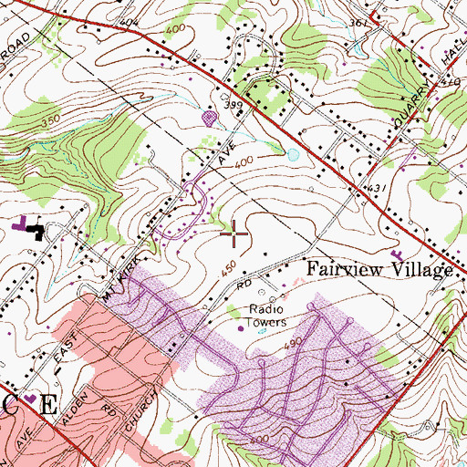 Topographic Map of Moister Tract, PA