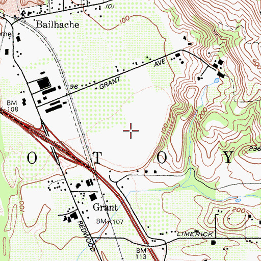 Topographic Map of Sotoyome, CA