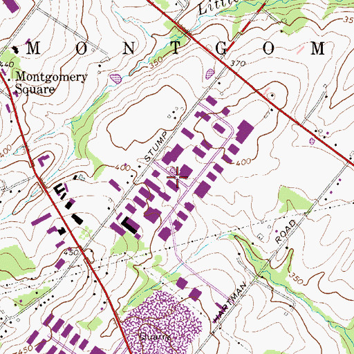 Topographic Map of Montgomeryville Industrial Center, PA