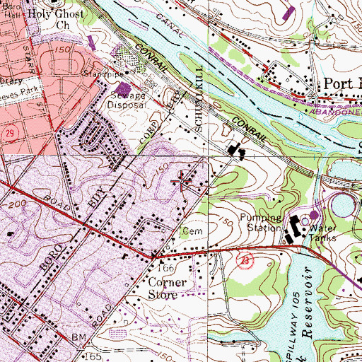 Topographic Map of Moorehall at Valley Forge, PA