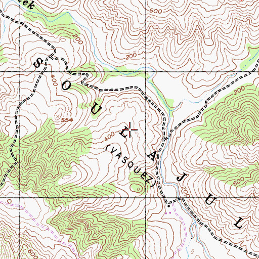 Topographic Map of Soulajule, CA