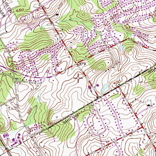 Topographic Map of Hyllwynd, PA