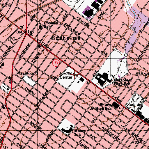 Topographic Map of Jardel Community Center, PA