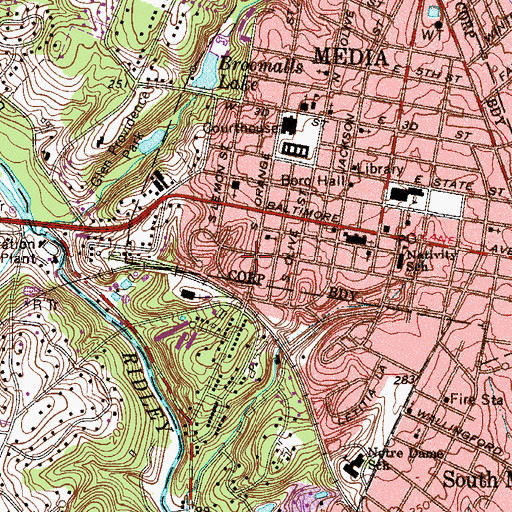 Topographic Map of Jefferson West, PA