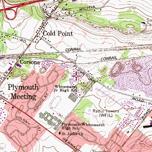 Topographic Map of Joshua Knoll, PA