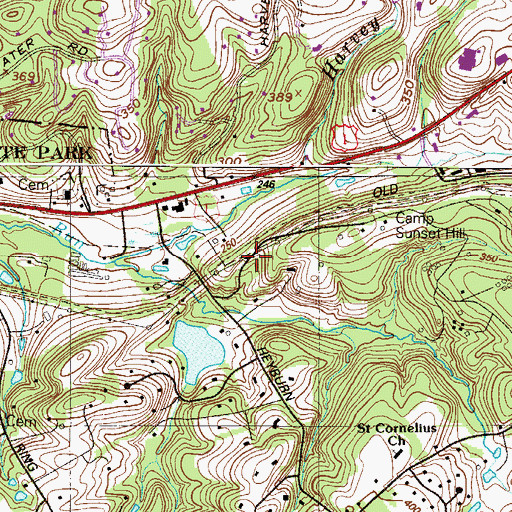 Topographic Map of Keepsake, PA