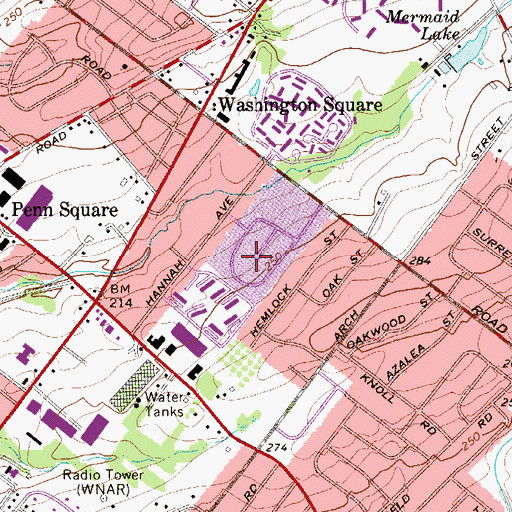Topographic Map of Kimberly Knoll, PA