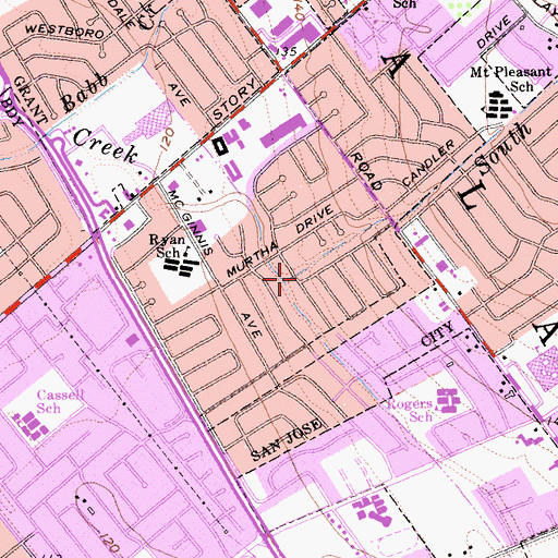 Topographic Map of South Babb Creek, CA