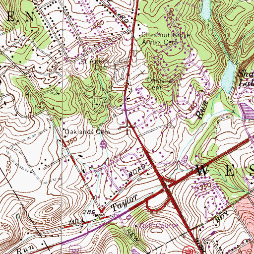 Topographic Map of Kresher Israel Congregation Church, PA