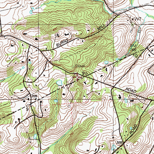 Topographic Map of Lancashire Elementary School, PA