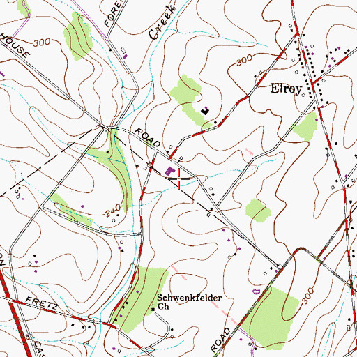 Topographic Map of Lansdale Industrial Park, PA