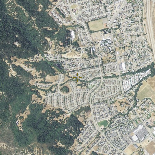 Aerial/Satellite Image of South Branch Portfield Creek, CA