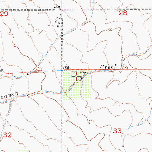 Topographic Map of South Branch Sand Creek, CA