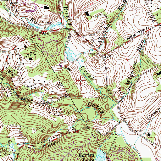 Topographic Map of Skunk Hollow Park, PA