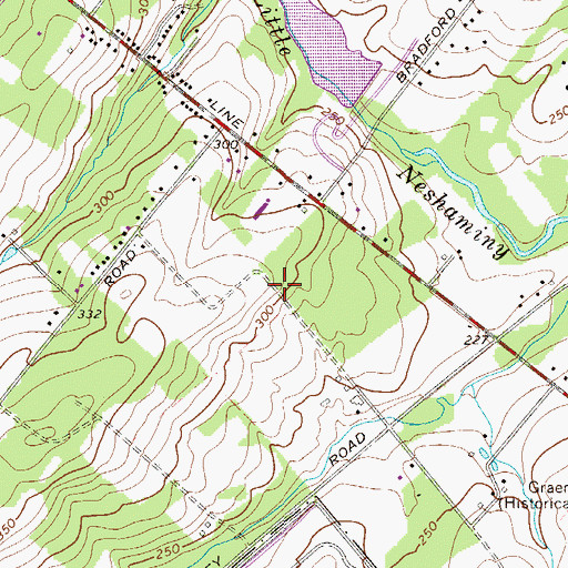 Topographic Map of Park Ridge Industrial Park, PA