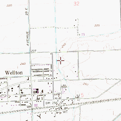 Topographic Map of Butterfield Park, AZ