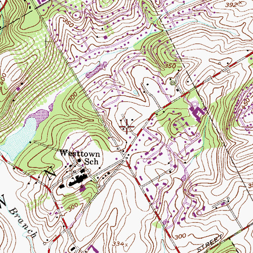 Topographic Map of Pennwood South, PA