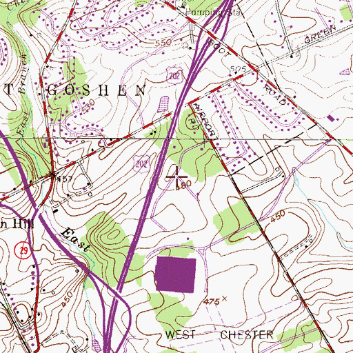 Topographic Map of Pepple, PA