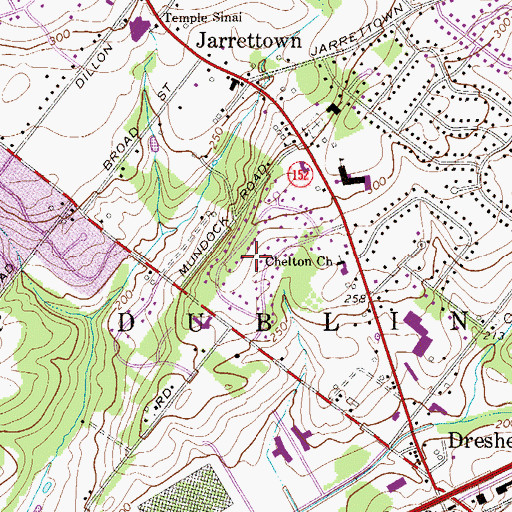 Topographic Map of Pheasant Knoll, PA