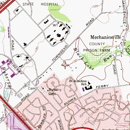 Topographic Map of Philadelphia Community College Northeast Branch, PA