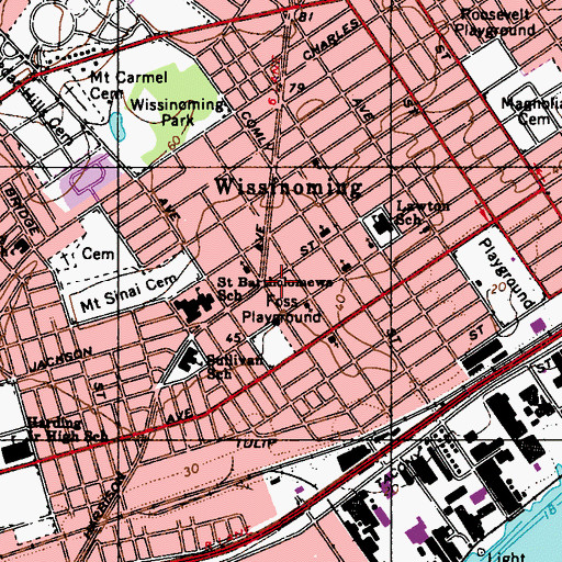 Topographic Map of Philadelphia Fire Department Engine 52, PA