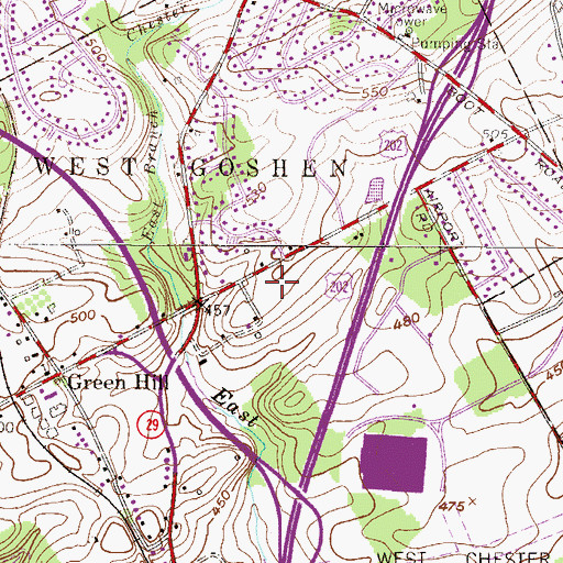 Topographic Map of Philadelphia Suburban Water Company, PA