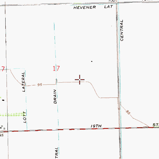 Topographic Map of Cahoon Lateral, AZ