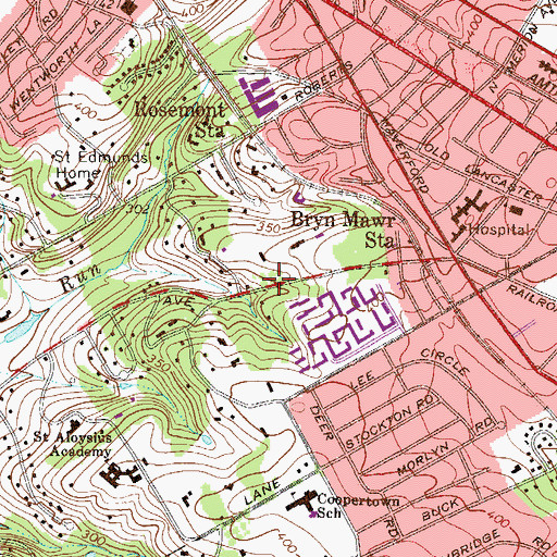 Topographic Map of Proclamation Presbyterian Church, PA