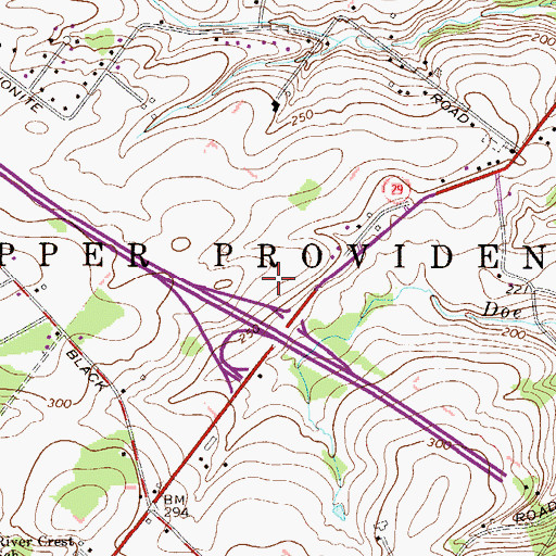 Topographic Map of Providence Corporate Center, PA