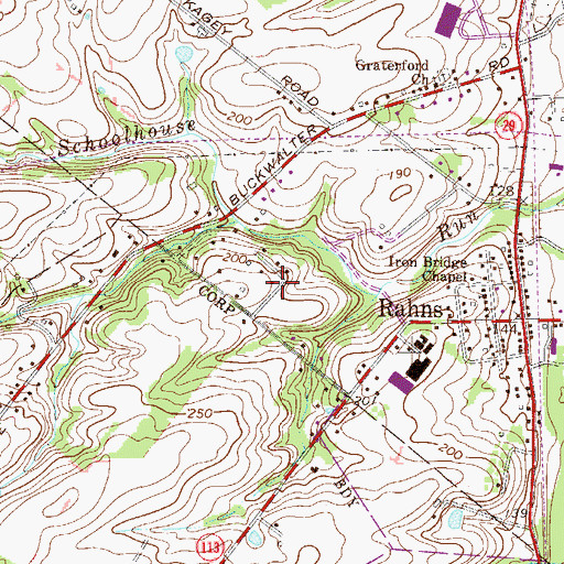 Topographic Map of Regency Knoll, PA
