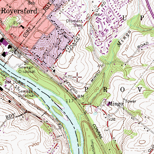 Topographic Map of Renninger Tract, PA