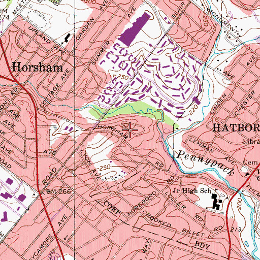 Topographic Map of Robert Bruce, PA