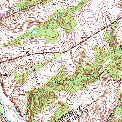 Topographic Map of Roundelay, PA